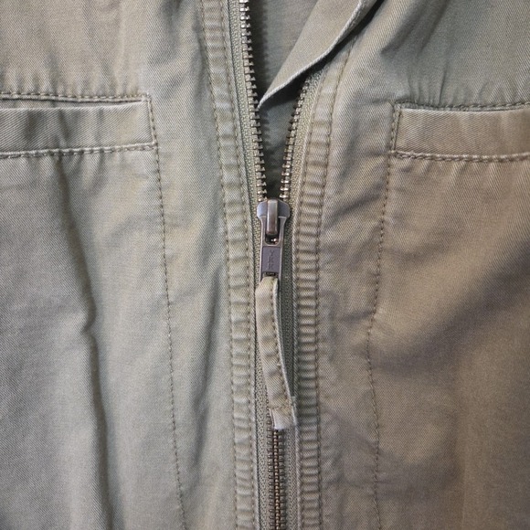 JCREW Womens Small Olive Green Full Zip Cinch Waist Utility Jacket G1506 TT1 - Picture 7 of 13